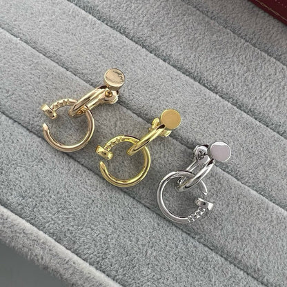 [Amore Jewels]JUSTE NO DIAMOND DOUBLE EARRINGS