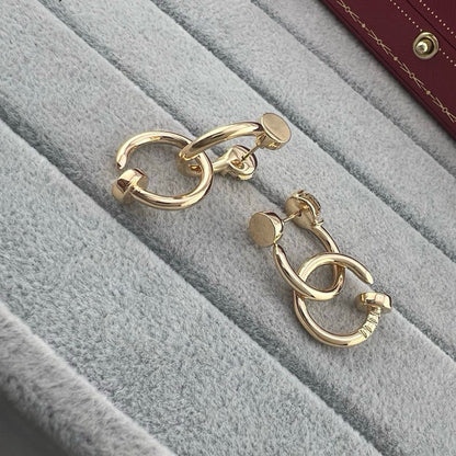 [Amore Jewels]JUSTE NO DIAMOND DOUBLE EARRINGS