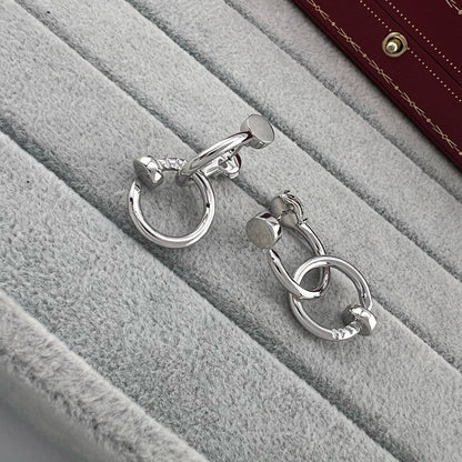 [Amore Jewels]JUSTE NO DIAMOND DOUBLE EARRINGS