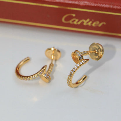 [Amore Jewels]JUSTE FULL DIAMOND DOUBLE EARRINGS