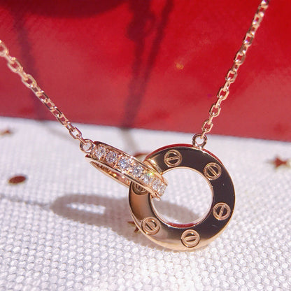 [Amore Jewels]LOVE  FULL DIAMOND PENDANT NECKLACE