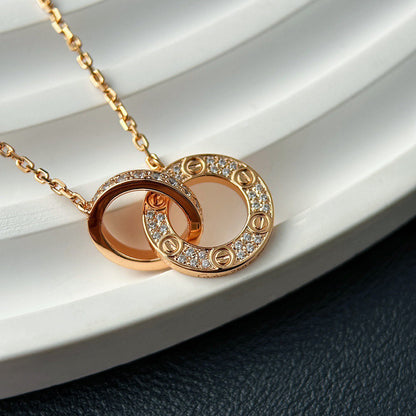 [Amore Jewels]LOVE  FULL DIAMOND PENDANT NECKLACE