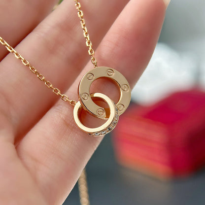 [Amore Jewels]LOVE  FULL DIAMOND PENDANT NECKLACE