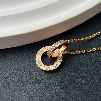 [Amore Jewels]LOVE  FULL DIAMOND PENDANT NECKLACE