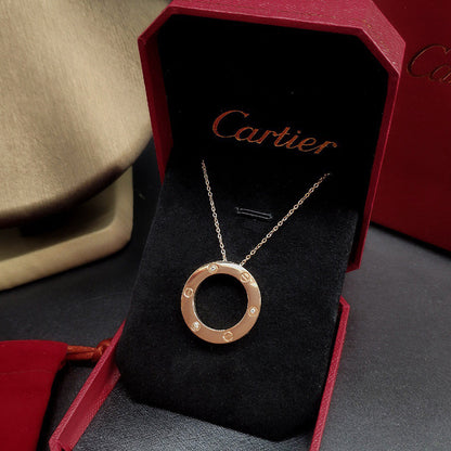 [Amore Jewels]LOVE NECKLACE 16MM 3 DIAMONDS