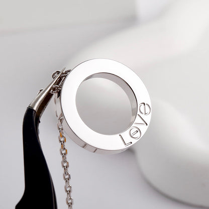 [Amore Jewels]LOVE NECKLACE 16MM  FULL DIAMOND