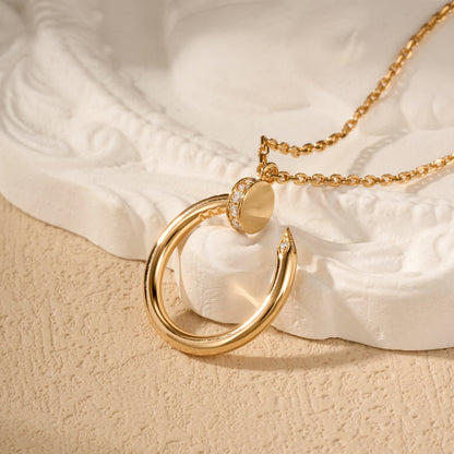 [Amore Jewels]JUSTE NECKLACE HALF DIAMOND