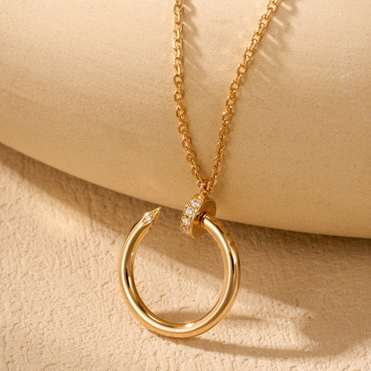 [Amore Jewels]JUSTE NECKLACE HALF DIAMOND