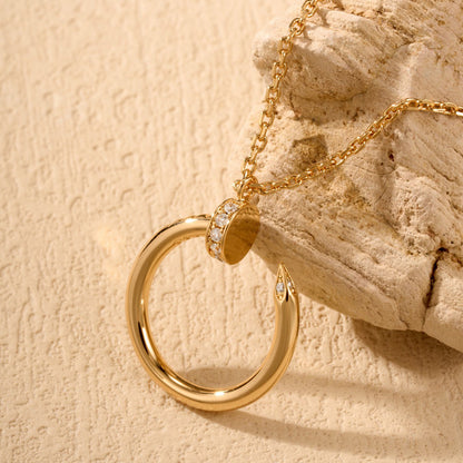 [Amore Jewels]JUSTE NECKLACE HALF DIAMOND