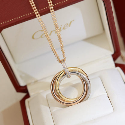 [Amore Jewels]TRINITY MEDIUM  DIAMONDS NECKLACE