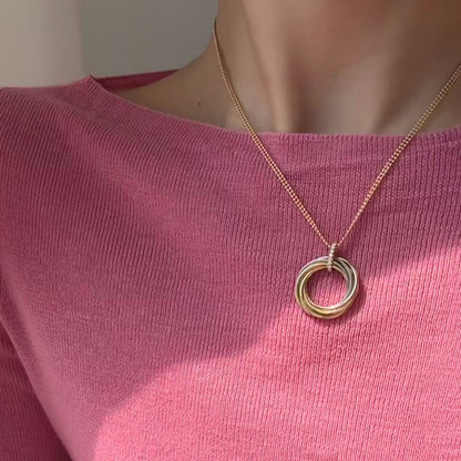 [Amore Jewels]TRINITY MEDIUM  DIAMONDS NECKLACE