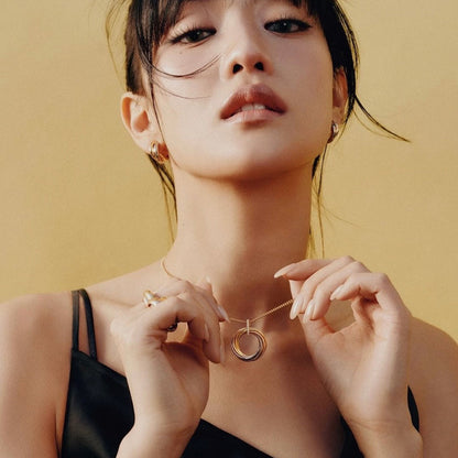[Amore Jewels]TRINITY MEDIUM  DIAMONDS NECKLACE