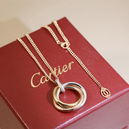 [Amore Jewels]TRINITY MEDIUM  DIAMONDS NECKLACE