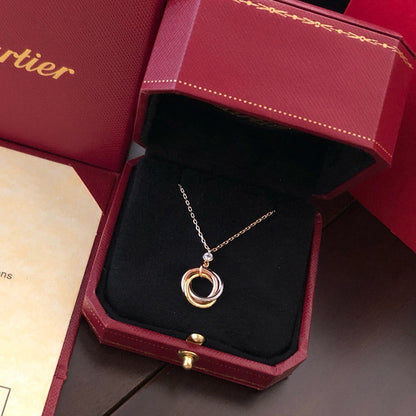 [Amore Jewels]TRINITY  NECKLACE 1 DIAMOND