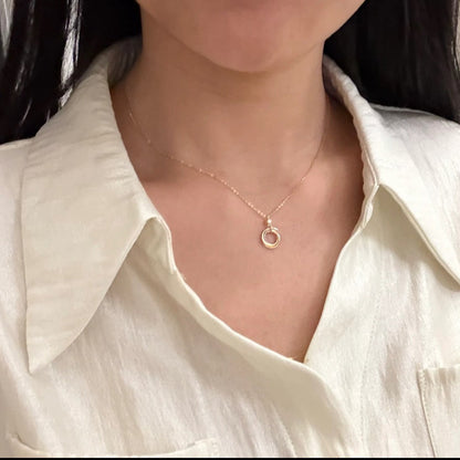 [Amore Jewels]TRINITY  NECKLACE 1 DIAMOND