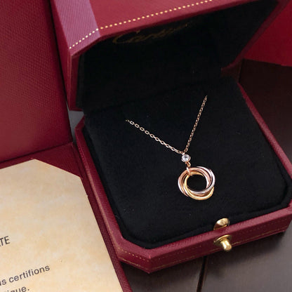 [Amore Jewels]TRINITY  NECKLACE 1 DIAMOND