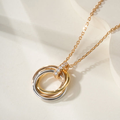 [Amore Jewels]TRINITY MEDIUM  DIAMONDS NECKLACE