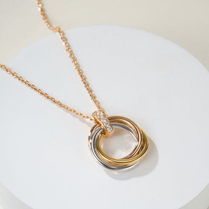 [Amore Jewels]TRINITY MEDIUM  DIAMONDS NECKLACE