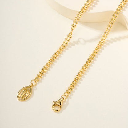 [Amore Jewels]TRINITY LARGE FULL DIAMOND  NECKLACE