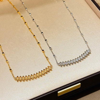 [Amore Jewels]CLASH  SMALL FULL DIAMOND NECKLACE