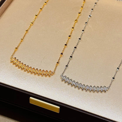 [Amore Jewels]CLASH  SMALL FULL DIAMOND NECKLACE