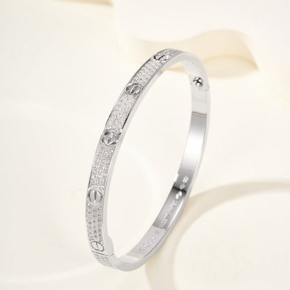 [Amore Jewels]LOVE BRACELET 4.8MM DIAMOND-PAVED