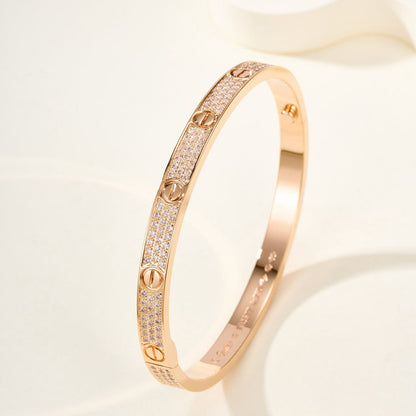 [Amore Jewels]LOVE BRACELET 4.8MM DIAMOND-PAVED