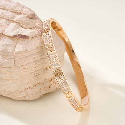 [Amore Jewels]LOVE BRACELET 4.8MM DIAMOND-PAVED