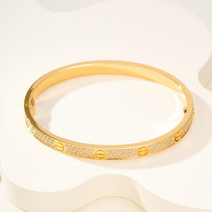[Amore Jewels]LOVE BRACELET 4.8MM DIAMOND-PAVED