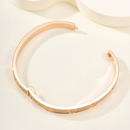 [Amore Jewels]LOVE BRACELET 4.8MM DIAMOND-PAVED