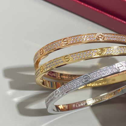 [Amore Jewels]LOVE BRACELET 3.65MM DIAMOND-PAVED