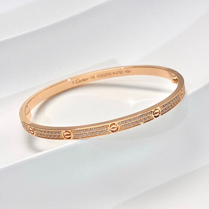 [Amore Jewels]LOVE BRACELET 3.65MM DIAMOND-PAVED