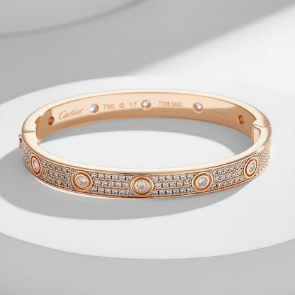 [Amore Jewels]LOVE BRACELET 6.1MM DIAMOND-PAVED 10 BIG DIAMONDS