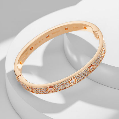 [Amore Jewels]LOVE BRACELET 6.1MM DIAMOND-PAVED 10 BIG DIAMONDS