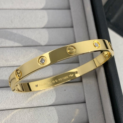 [Amore Jewels]LOVE BRACELET 6.1MM 4 DIAMONDS