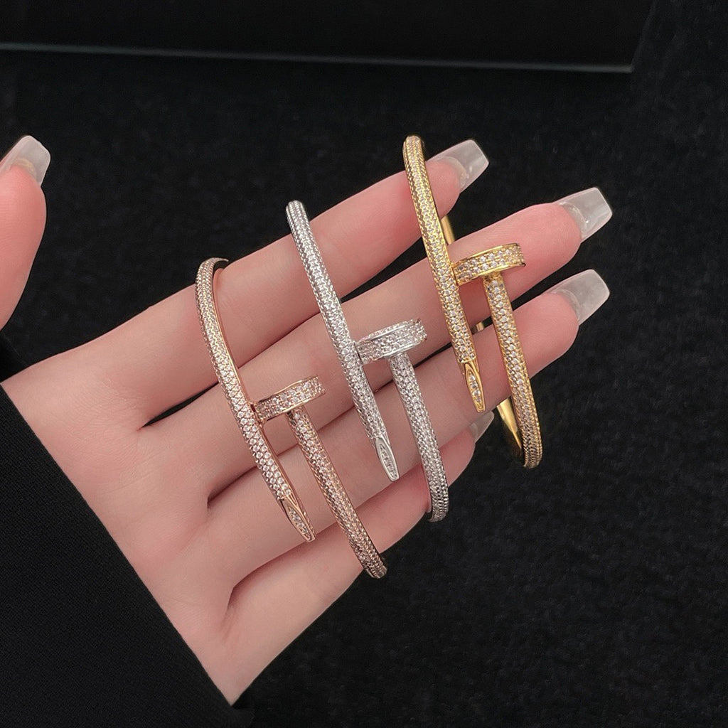 [Amore Jewels]JUSTE BRACELET 3.5MM ALL DIAMONDS
