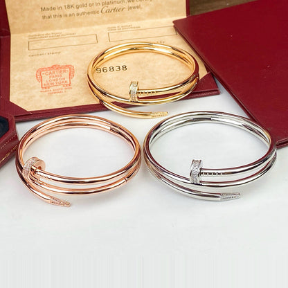 [Amore Jewels]JUSTE BRACELET 3.5MM DOUBLE ROW DIAMOND