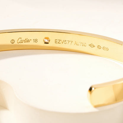[Amore Jewels]LOVE BRACELET 6.1MM 1 DIAMOND OPEN CUFF