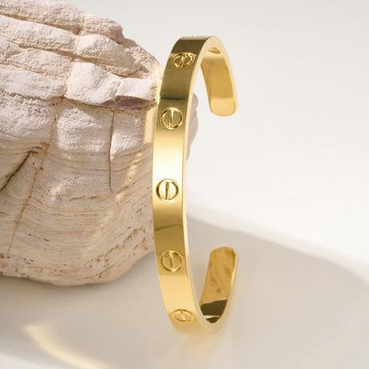 [Amore Jewels]LOVE BRACELET 6.1MM OPEN CUFF