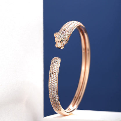 [Amore Jewels]PANTHERE FULL DIAMOND OPEN BRACELET