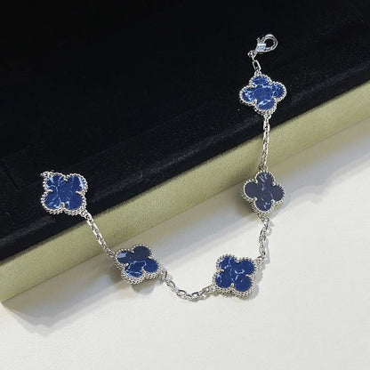 [Amore Jewels]CLOVER 5 MOTIF PIETERSITE BRACELET COLLECTION