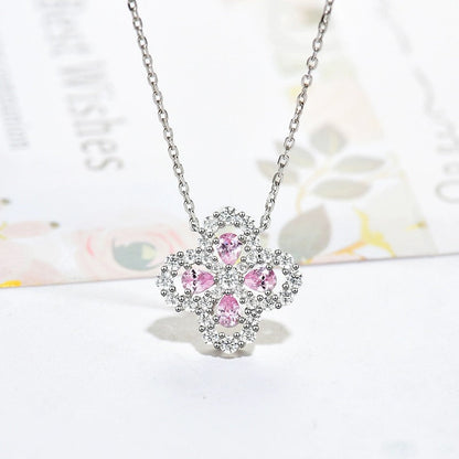 [Amore Jewels]LOOP NECKLACE FULL MOTIF DIAMOND 16MM MULTIPLE COLORS