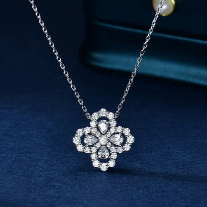 [Amore Jewels]LOOP NECKLACE FULL MOTIF DIAMOND 16MM MULTIPLE COLORS