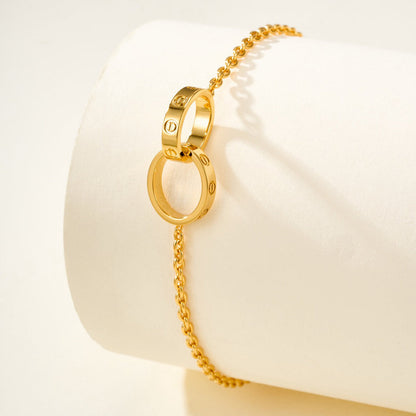 [Amore Jewels]LOVE BRACELET DOUBLE RING