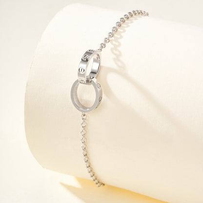 [Amore Jewels]LOVE BRACELET DOUBLE RING