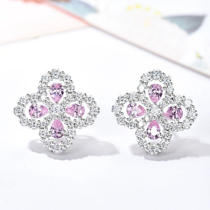 [Amore Jewels]LOOP EARRINGS FULL MOTIF DIAMOND 16MM