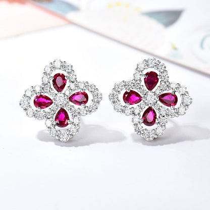 [Amore Jewels]LOOP EARRINGS FULL MOTIF DIAMOND 16MM