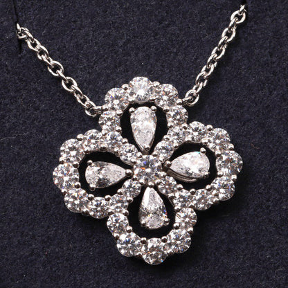 [Amore Jewels]LOOP NECKLACE FULL MOTIF DIAMOND 16MM MULTIPLE COLORS