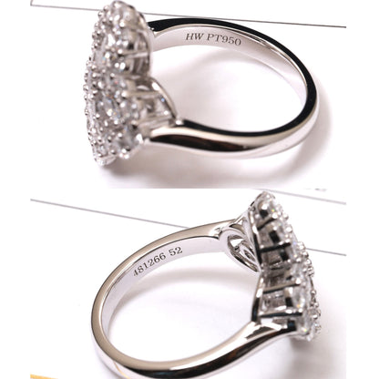 [Amore Jewels]LOOP RING FULL MOTIF DIAMOND 16MM SILVE