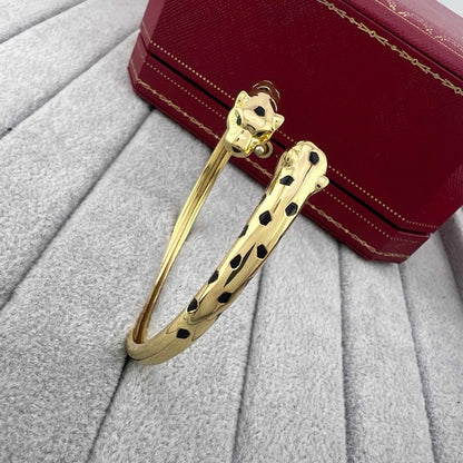 [Amore Jewels]PANTHERE DOUBLE HEADED OPEN BRACELET